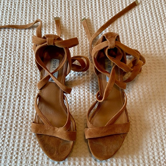 Steve Madden Strappy Platform Heels - Picture 1 of 8